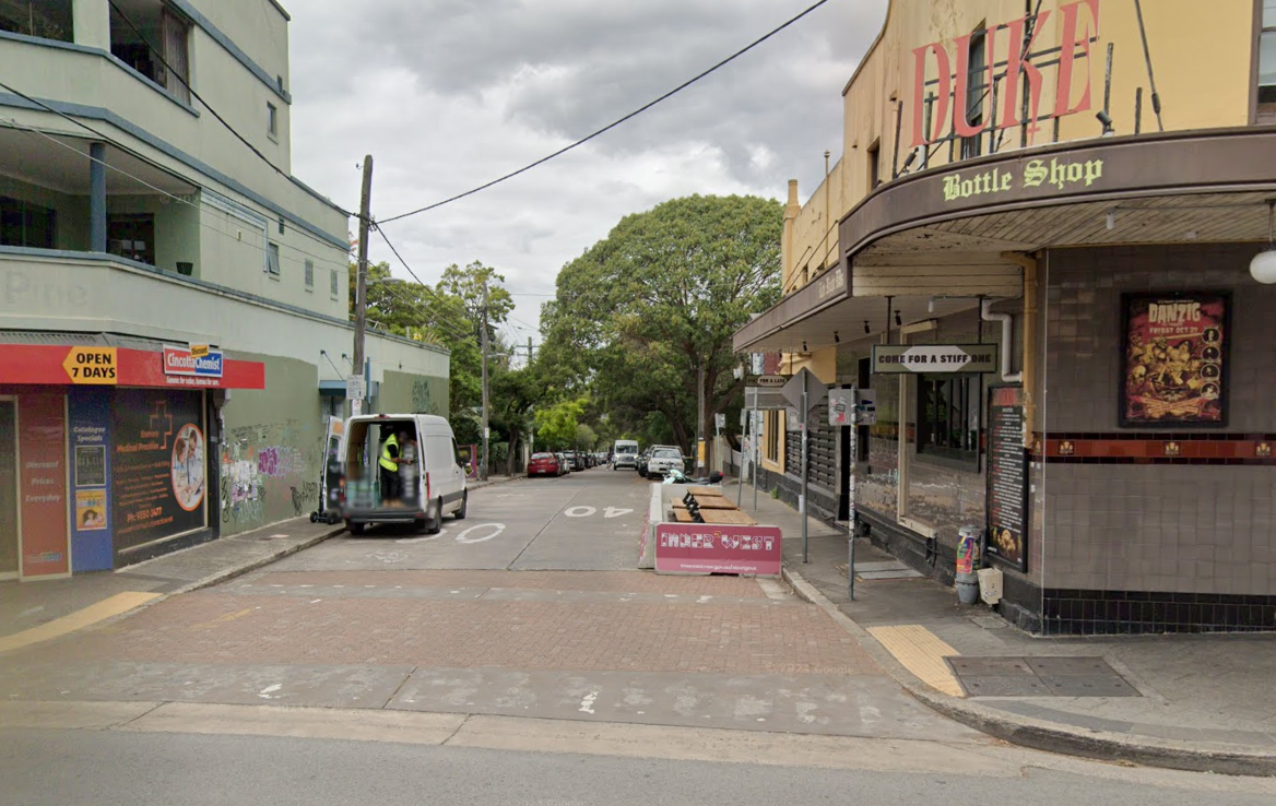 Before: Simmons Streets before changes