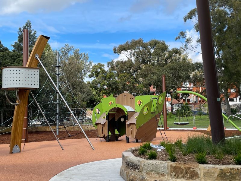 Equipment at Mort Bay Park - showing boat multiplay unit
